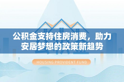 儋州公积金支持住房消费，助力安居梦想的政策新趋势
