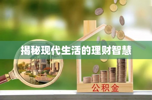 儋州揭秘现代生活的理财智慧