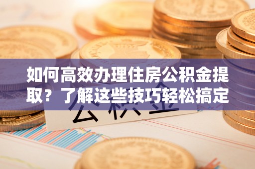 儋州如何高效办理住房公积金提取？了解这些技巧轻松搞定