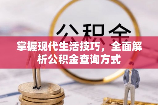 儋州掌握现代生活技巧，全面解析公积金查询方式
