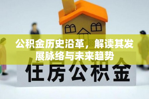 儋州公积金历史沿革，解读其发展脉络与未来趋势