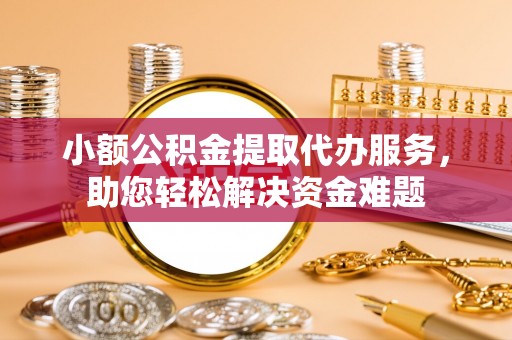 儋州小额公积金提取代办服务，助您轻松解决资金难题