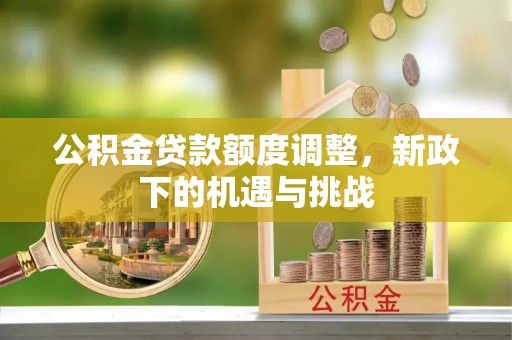 儋州公积金贷款额度调整，新政下的机遇与挑战
