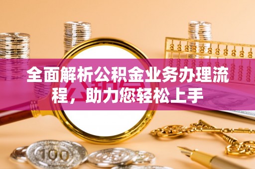 儋州全面解析公积金业务办理流程，助力您轻松上手