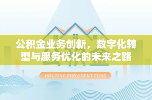 儋州公积金业务创新，数字化转型与服务优化的未来之路