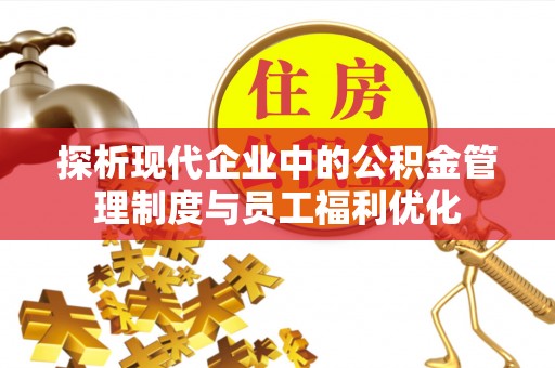 儋州探析现代企业中的公积金管理制度与员工福利优化