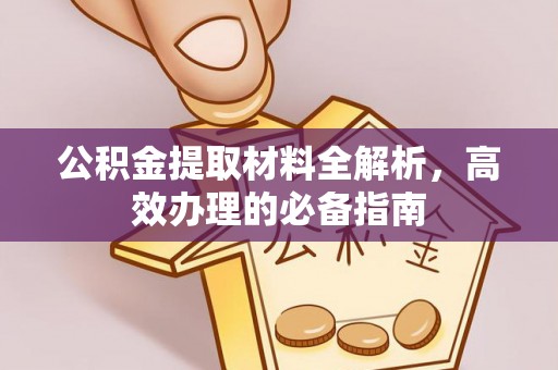 儋州公积金提取材料全解析，高效办理的必备指南