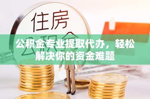 儋州公积金专业提取代办，轻松解决你的资金难题