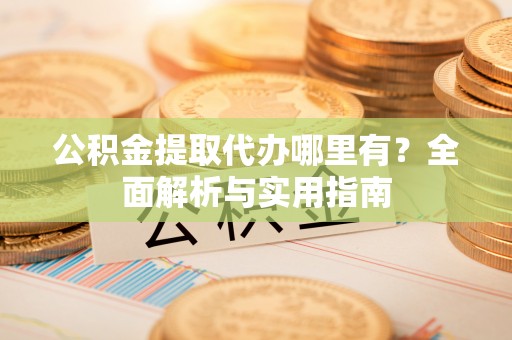 儋州公积金提取代办哪里有？全面解析与实用指南