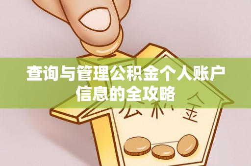 儋州查询与管理公积金个人账户信息的全攻略
