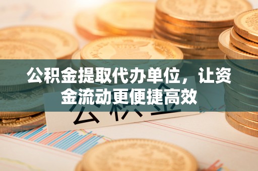 儋州公积金提取代办单位，让资金流动更便捷高效