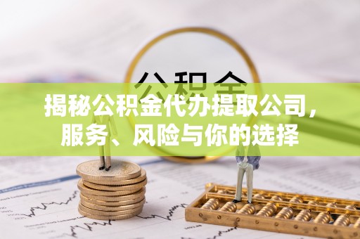 儋州揭秘公积金代办提取公司，服务、风险与你的选择