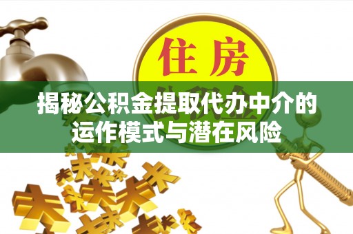 儋州揭秘公积金提取代办中介的运作模式与潜在风险