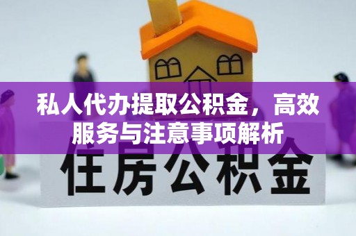 儋州私人代办提取公积金，高效服务与注意事项解析