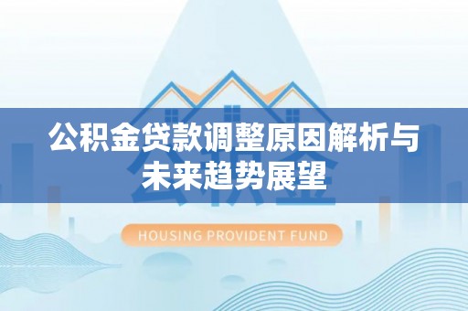 儋州公积金贷款调整原因解析与未来趋势展望