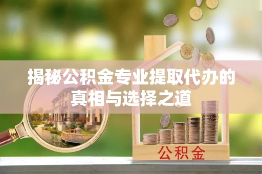 儋州揭秘公积金专业提取代办的真相与选择之道