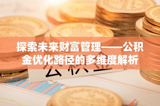 儋州探索未来财富管理——公积金优化路径的多维度解析