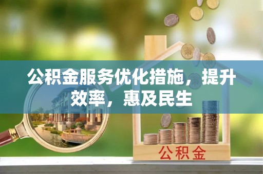 儋州公积金服务优化措施，提升效率，惠及民生