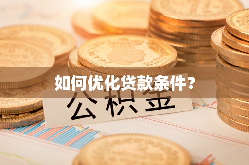 儋州如何优化贷款条件？