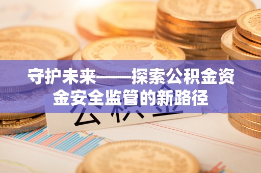 儋州守护未来——探索公积金资金安全监管的新路径