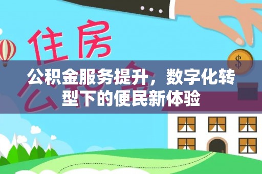 儋州公积金服务提升，数字化转型下的便民新体验