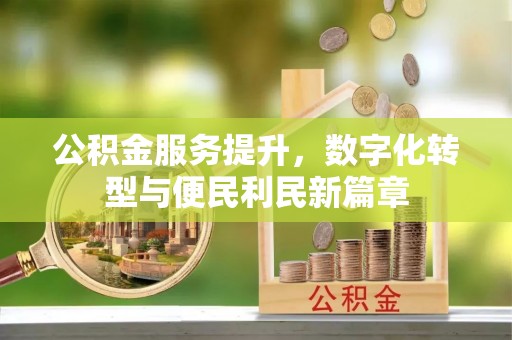 儋州公积金服务提升，数字化转型与便民利民新篇章