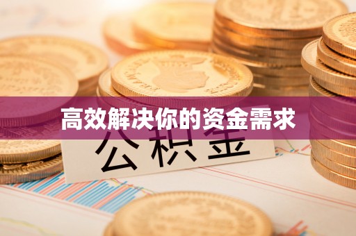 儋州高效解决你的资金需求