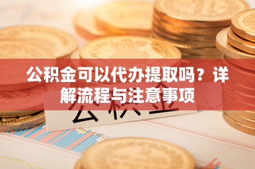 儋州公积金可以代办提取吗？详解流程与注意事项