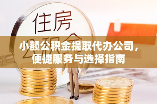 儋州小额公积金提取代办公司，便捷服务与选择指南