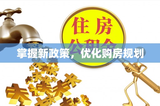儋州掌握新政策，优化购房规划