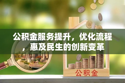儋州公积金服务提升，优化流程，惠及民生的创新变革