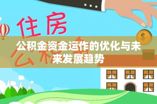 儋州公积金资金运作的优化与未来发展趋势