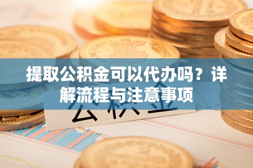 儋州提取公积金可以代办吗？详解流程与注意事项