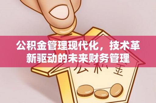 儋州公积金管理现代化，技术革新驱动的未来财务管理