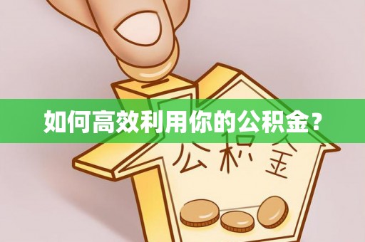 儋州如何高效利用你的公积金？