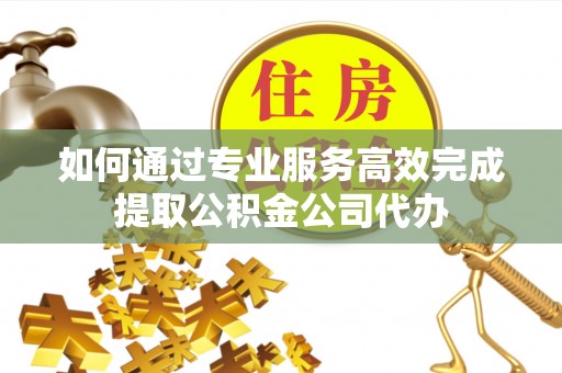 儋州如何通过专业服务高效完成提取公积金公司代办