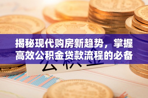 儋州揭秘现代购房新趋势，掌握高效公积金贷款流程的必备指南